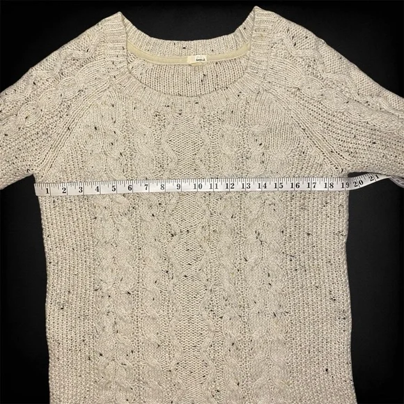Garage Cream Cable Knit Sweater - Picture 6 of 9